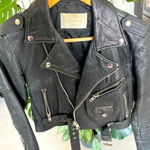 Deadwood recycled leather jacket